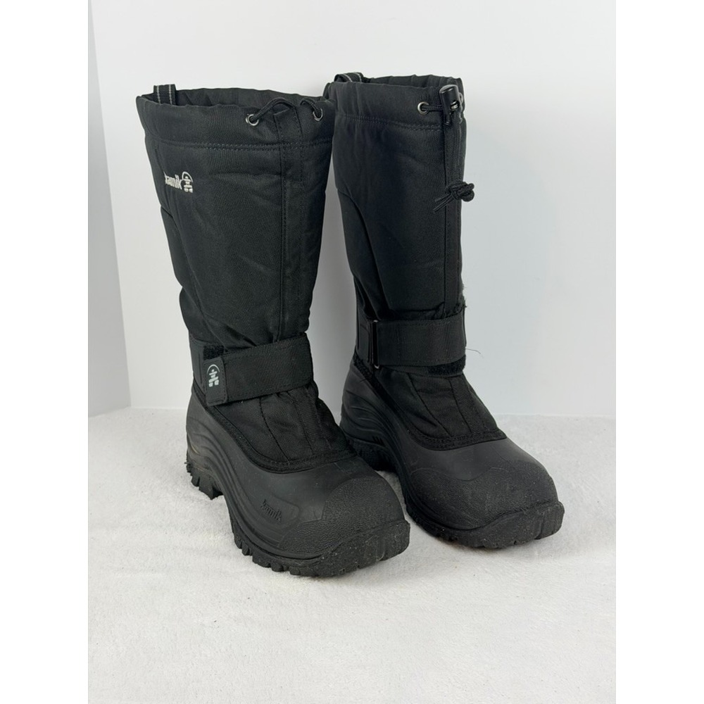 Kamik Waterproof Insulated Winter Snow Boots Black Unisex Women 9 Men 7 II0002F